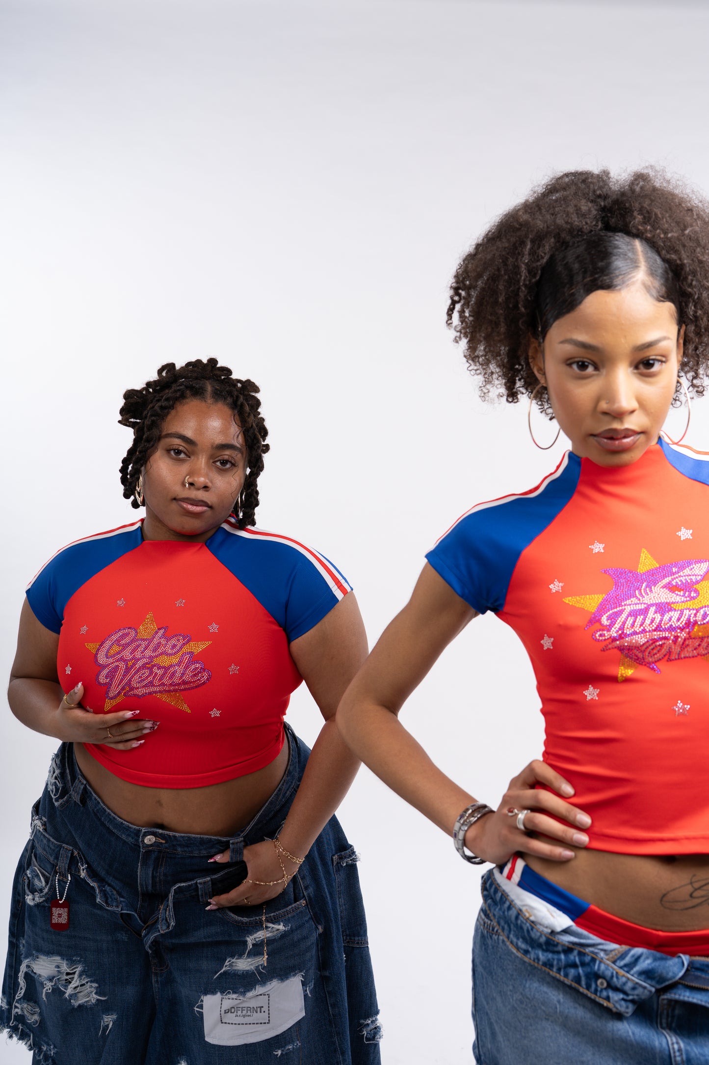 Cabo Verde game day outfit – Rhinestone top